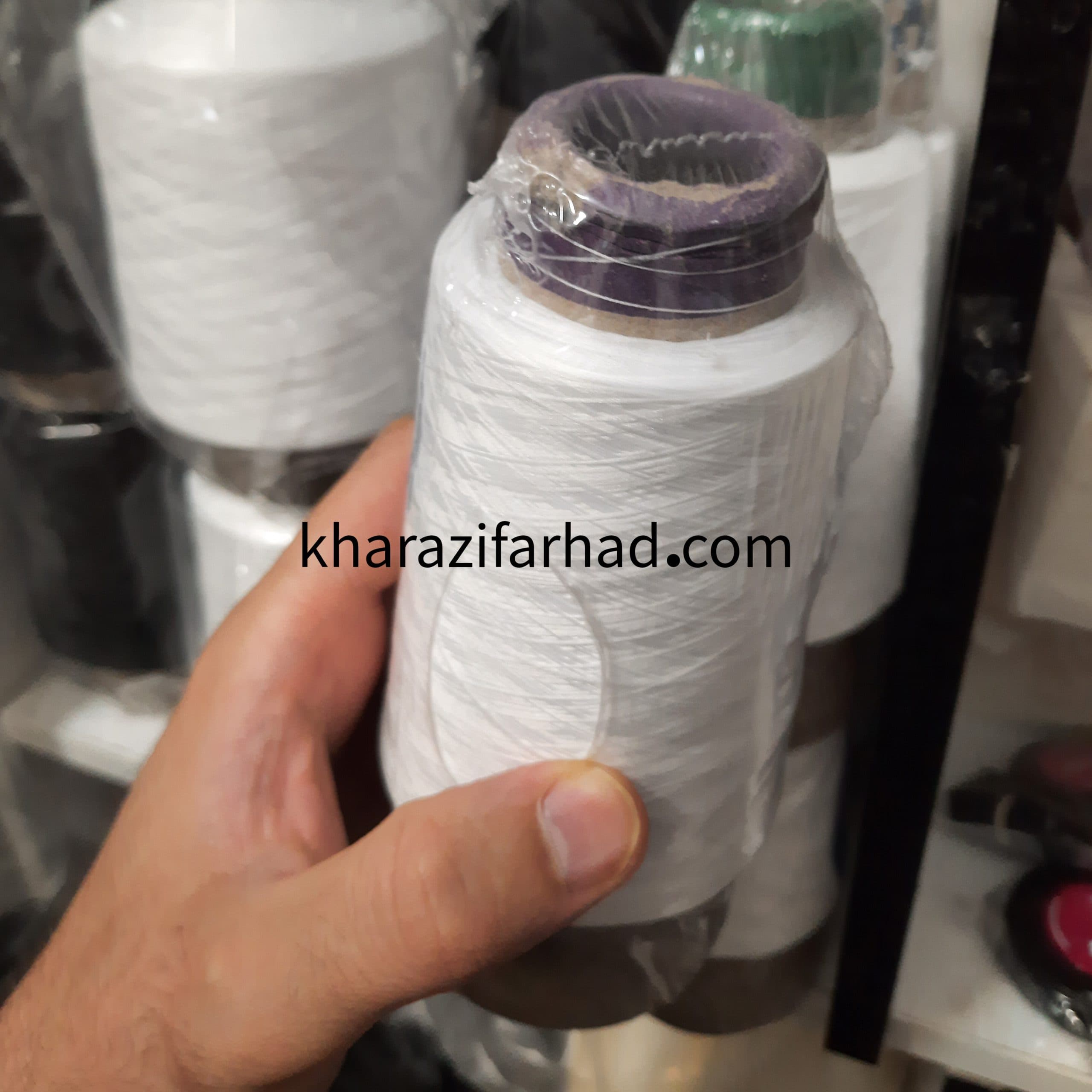 نخ سردوز 100 گرمی سفید و مشکی عددی — تصویر ۳