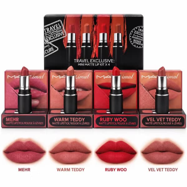 ست رژ لب ۴ عددی مینی مک MAC Mini Lipstick Set — تصویر ۴