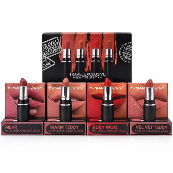 ست رژ لب ۴ عددی مینی مک MAC Mini Lipstick Set — تصویر ۳
