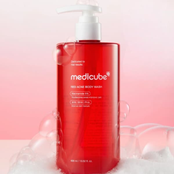 شامپو بدن ضد جوش مدی کیوب 400 میل Medicube Red Body Wash — تصویر ۲