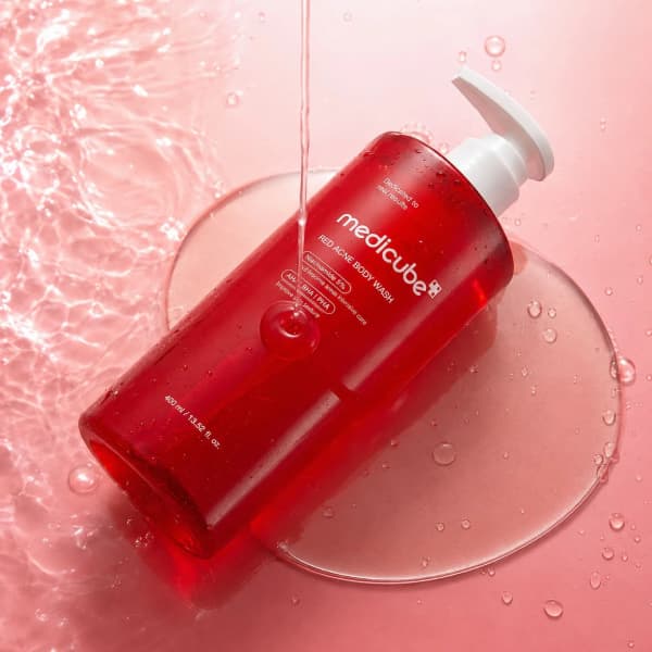 شامپو بدن ضد جوش مدی کیوب 400 میل Medicube Red Body Wash — تصویر ۳