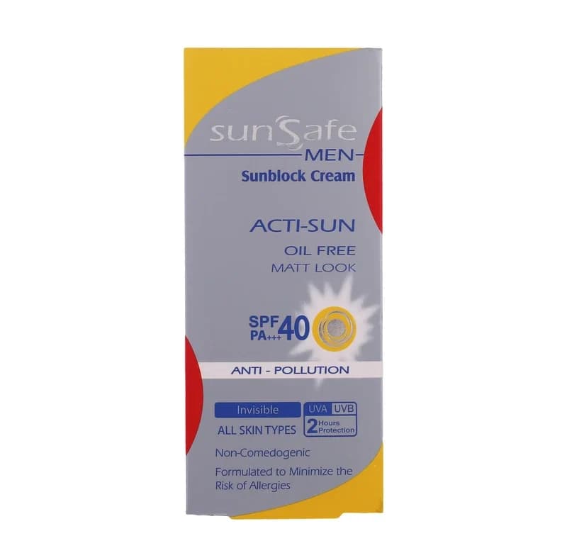 سان سیف کرم ضدآفتاب SPF40 آقایان 50 میلی لیتر — تصویر ۲