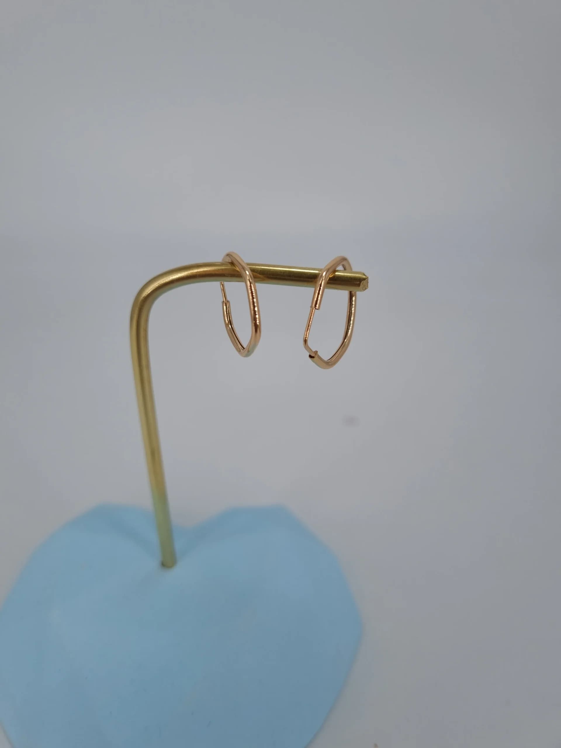 گوشواره طلای ساده ششضلعی