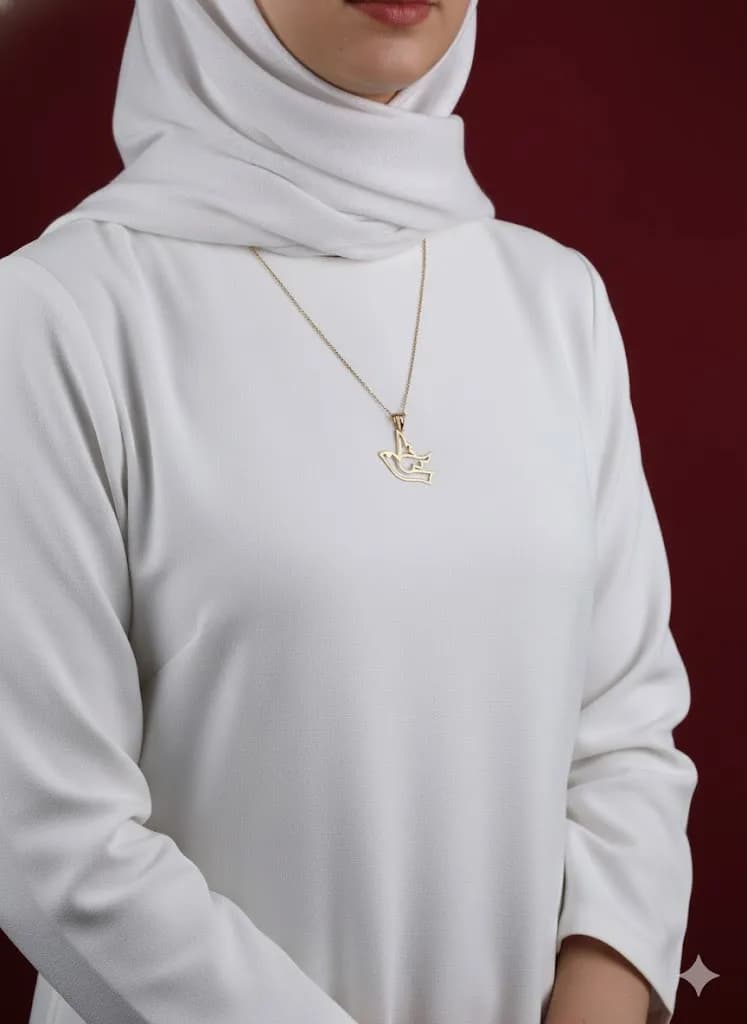آویز طلای پرستو — تصویر ۲