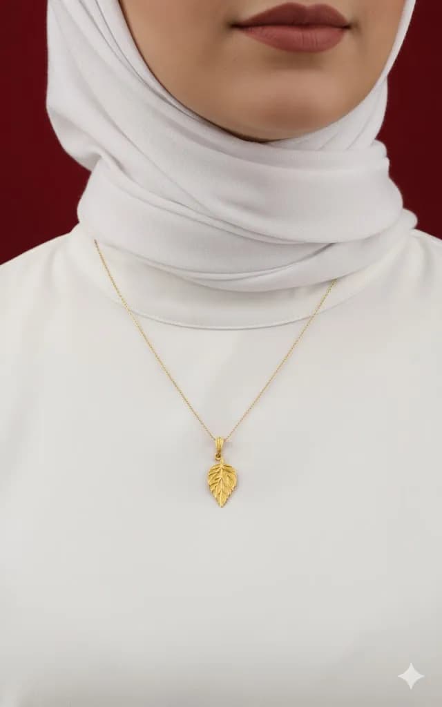 آویز طلای برگ — تصویر ۴
