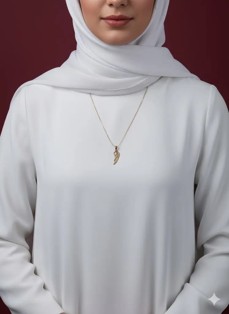 آویز طلای مدل بال — تصویر ۲