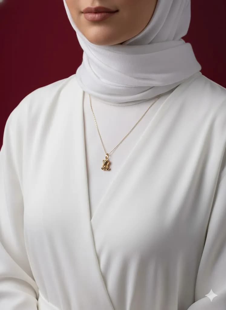 آویز طلای مدل خرس — تصویر ۴