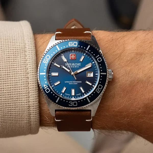 ساعت مچی مردانه سوئیس میلیتاری SWISS MILITARY مدل SMWGB0004902 — تصویر ۹
