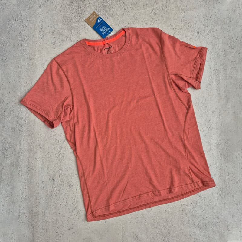 تیشرت ورزشی مردانه بروکس Brooks Distance short sleeve مسی — تصویر ۶
