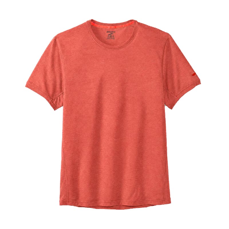 تیشرت ورزشی مردانه بروکس Brooks Distance short sleeve مسی — تصویر ۴