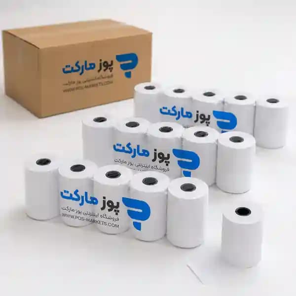 رول کارتخوان حرارتی ۹ متری چاپ مشکی بسته ۵۰ عددی — تصویر ۳