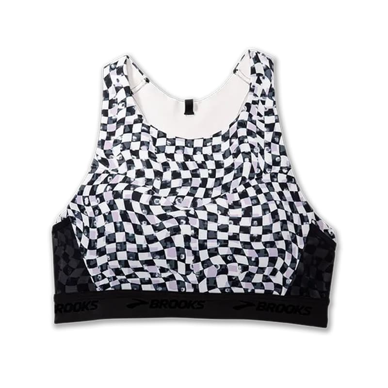 نیمتنه ورزشی بروکس Brooks 3 Pocket Run bra طرح دار