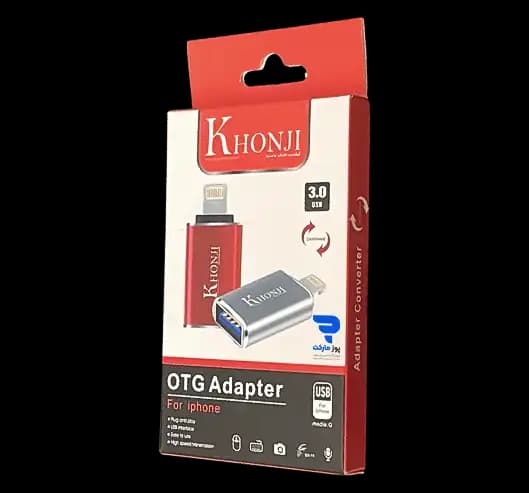 مبدل اوتی‌جی آیفون یواس‌بی به لایتنینگ khonji