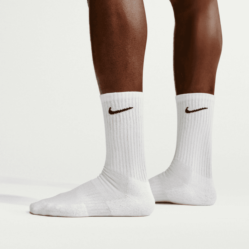 جوراب ورزشی ساق بلند نایک Nike Sport Socks (پک دو جفتی) سفید — تصویر ۳
