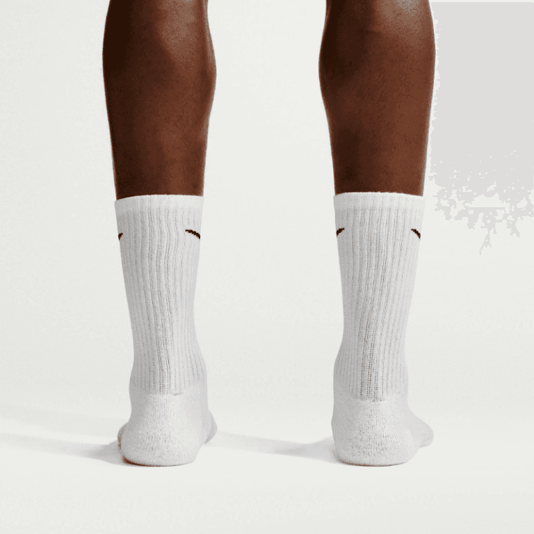 جوراب ورزشی ساق بلند نایک Nike Sport Socks (پک دو جفتی) سفید — تصویر ۵