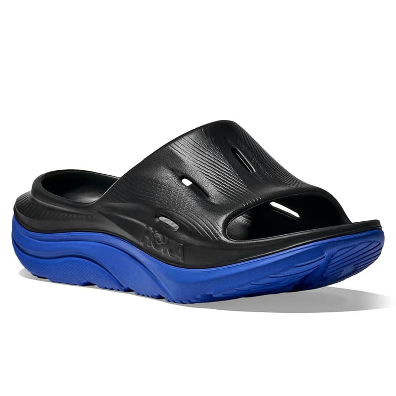 صندل ورزشی هوکا Hoka Ora Recovery Slides 3 مشکی آبی — تصویر ۱۱