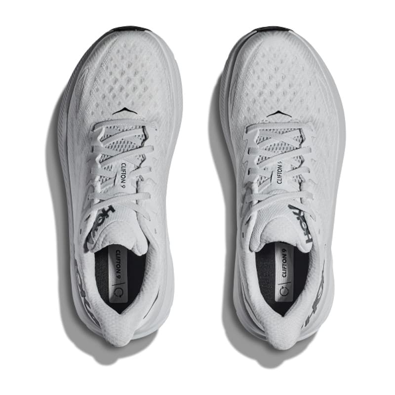 کفش رانینگ مردانه هوکا Hoka Running Shoes Clifton 9 سفید مشکی — تصویر ۵