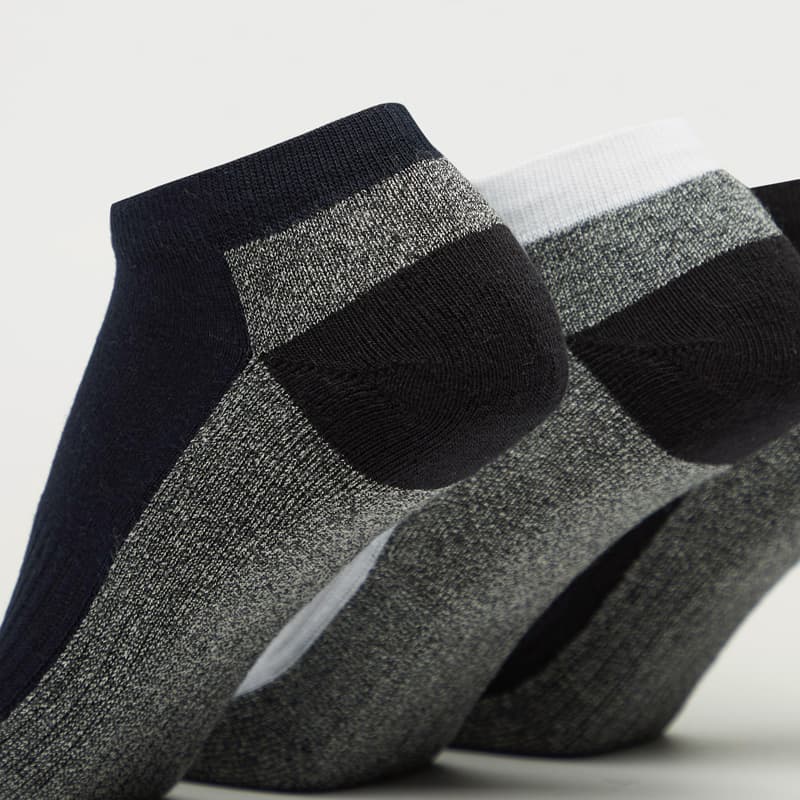 جوراب ورزشی مردانه کاپا Kappa Sport Socks (پک سه جفتی) مشکی سفید سرمه ای خاکستری — تصویر ۸