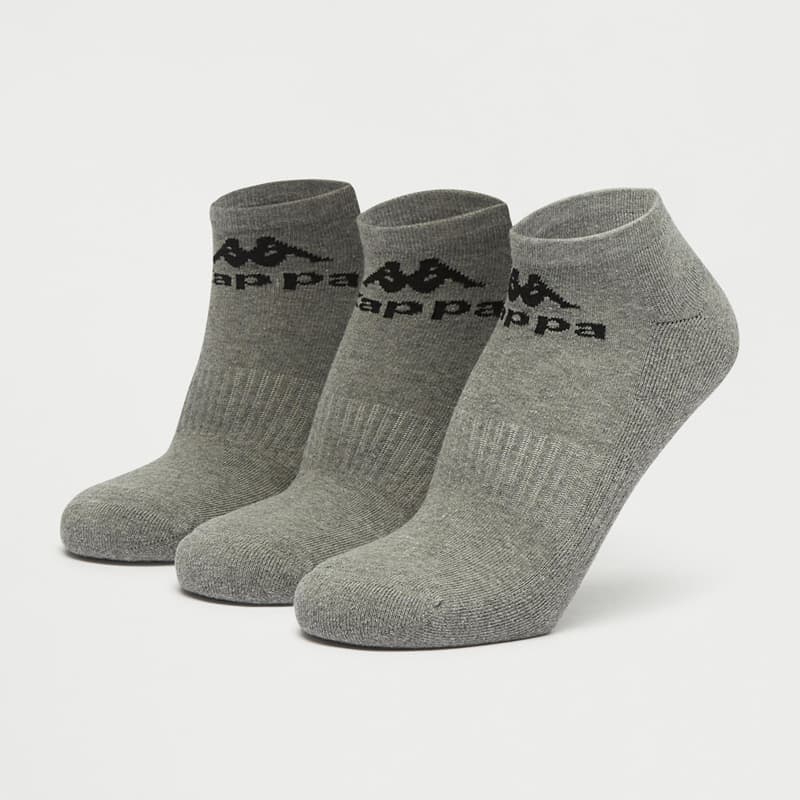 جوراب ورزشی مردانه کاپا Kappa Sport Socks (پک سه جفتی) طوسی — تصویر ۵