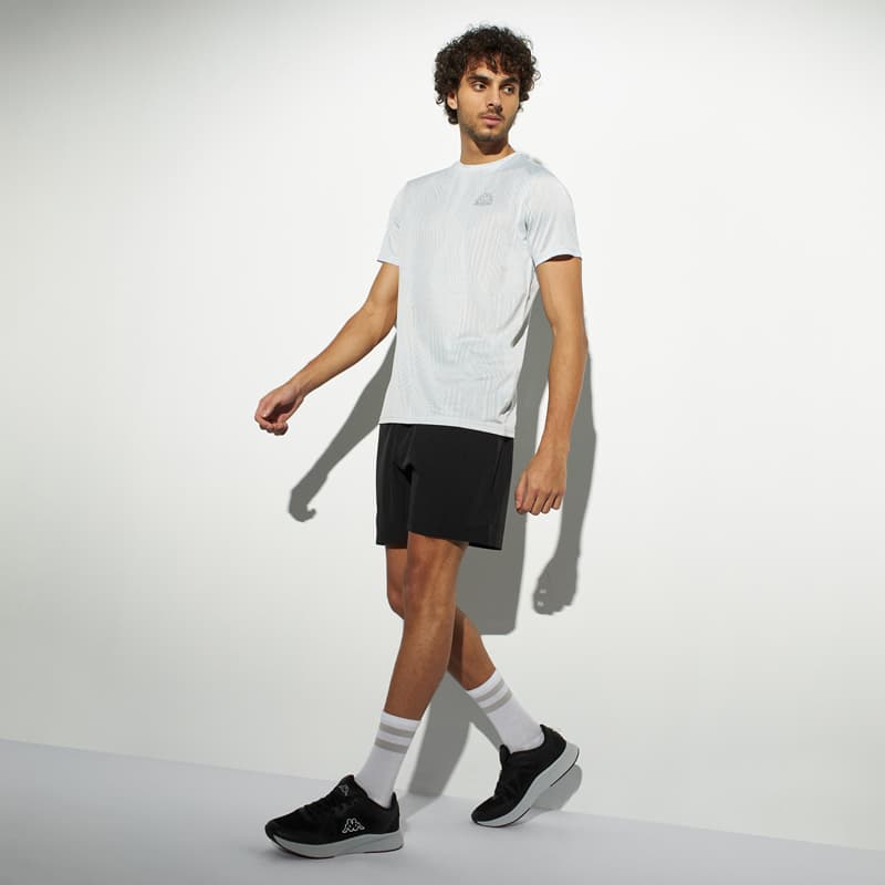 شورت کشاله دار ورزشی مردانه کاپا Kappa Sports Shorts مشکی — تصویر ۸