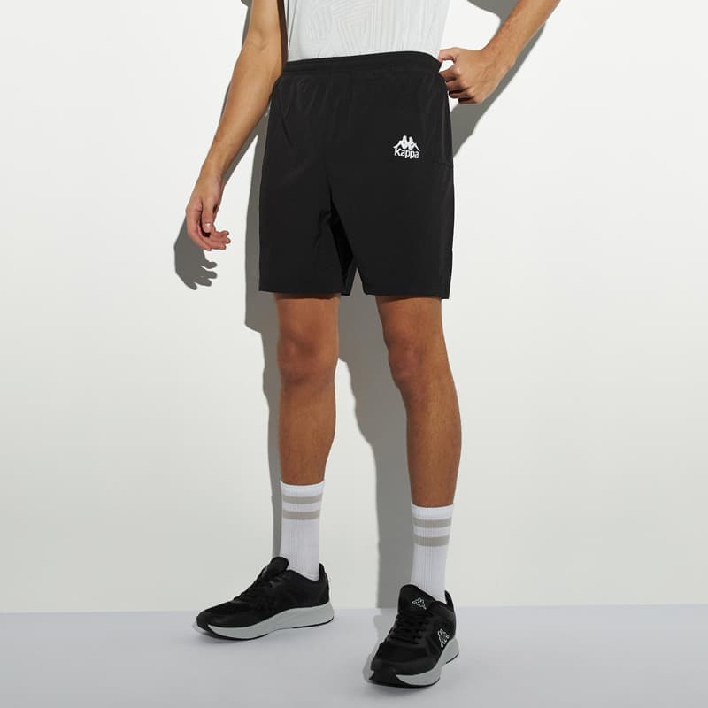 شورت کشاله دار ورزشی مردانه کاپا Kappa Sports Shorts مشکی — تصویر ۷
