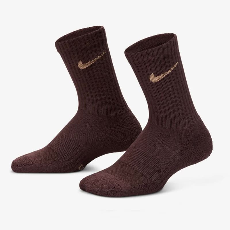 جوراب ورزشی ساق بلند زنانه نایک Nike Socks قهوه ای