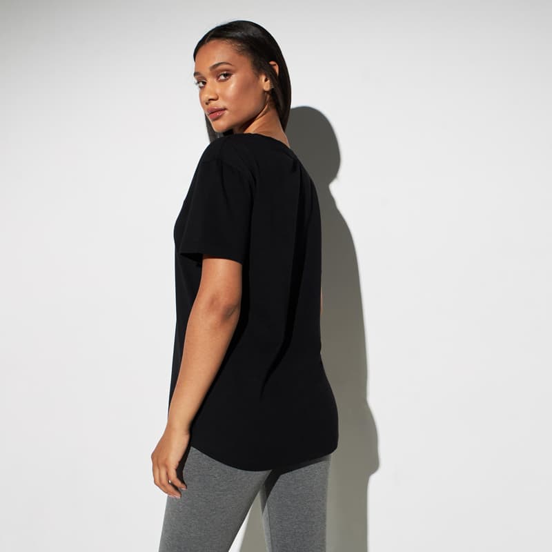 تیشرت ورزشی زنانه کاپا Kappa Sport Short Sleeves T-Shirt 01 مشکی — تصویر ۱۲