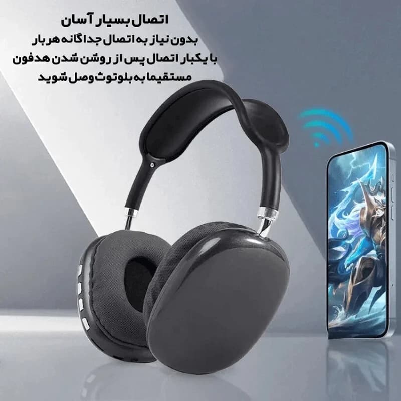 هدست بلوتوثی روگوشی طرح اپل مدل AIRPOD MAX — تصویر ۸