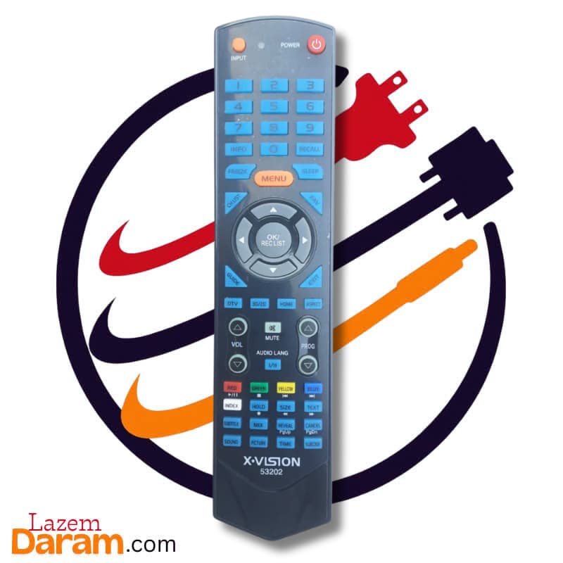 ریموت کنترل تلویزیون ایکس‌ویژن (X.Vision) مدل 53202 – سازگار با اسنوا، دوو و کونکا — تصویر ۳