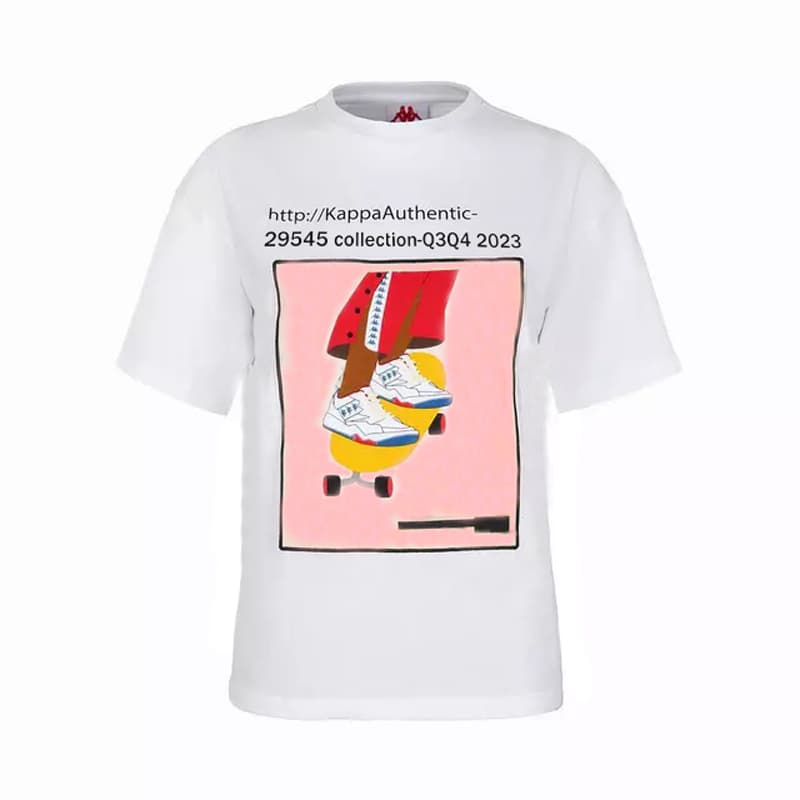 تیشرت ورزشی مردانه کاپا Kappa Sport Short Sleeves T-Shirt سفید صورتی — تصویر ۶