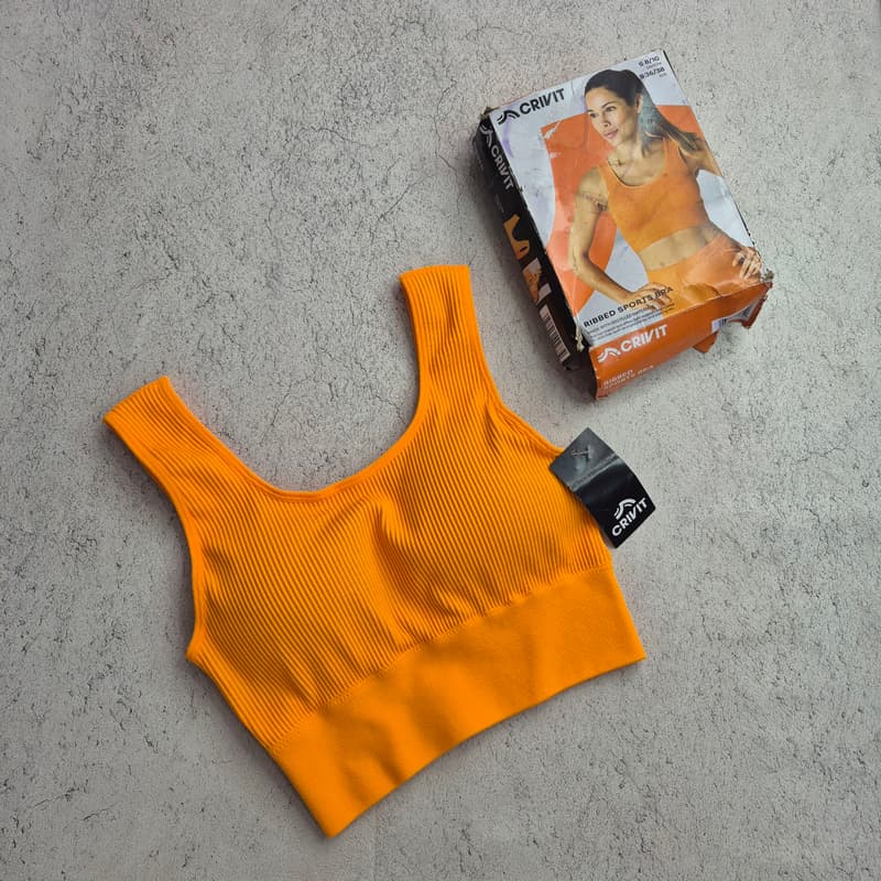 نیم تنه ورزشی کریویت Crivit Sport bra 01 نارنجی — تصویر ۲
