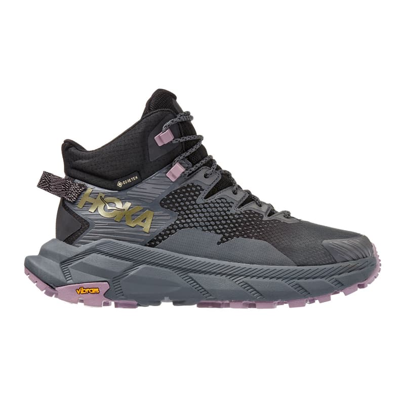 نیم بوت تریل ضد آب زنانه هوکا Hoka Trail Code GTX خاکستری — تصویر ۹