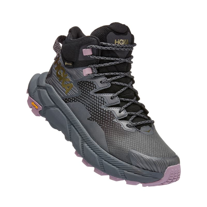 نیم بوت تریل ضد آب زنانه هوکا Hoka Trail Code GTX خاکستری — تصویر ۱۱