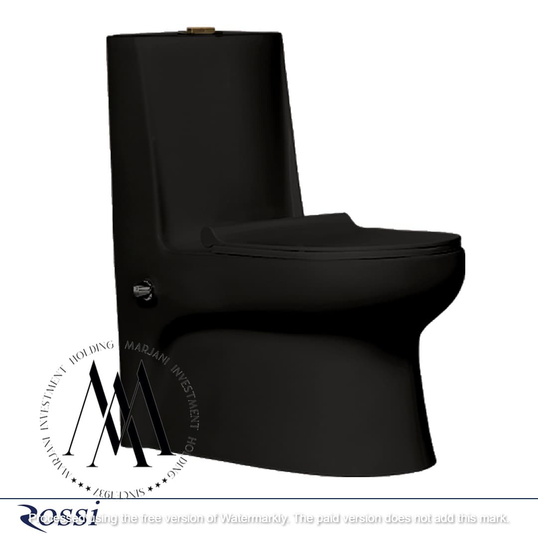 توالت فرنگی رُسی مدل مدیسا(مشکی) درجه 1