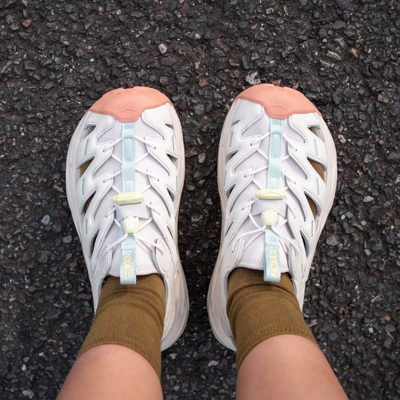 صندل ورزشی هوکا Hoka Sport Hopara Slides 01 کرمی — تصویر ۶