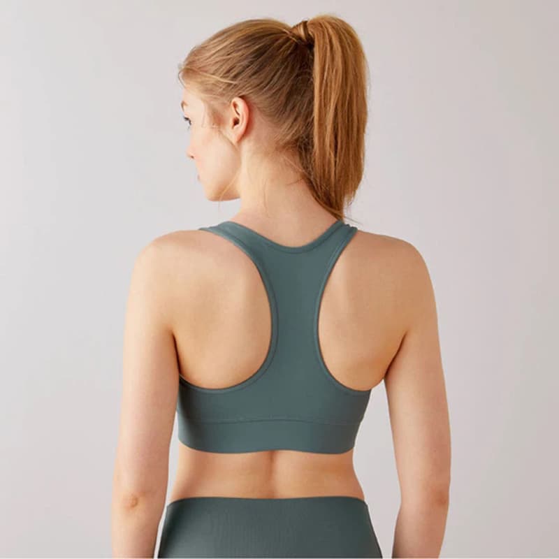 نیم تنه ورزشی کریویت Crivit Sport bra زیتونی سیر — تصویر ۴