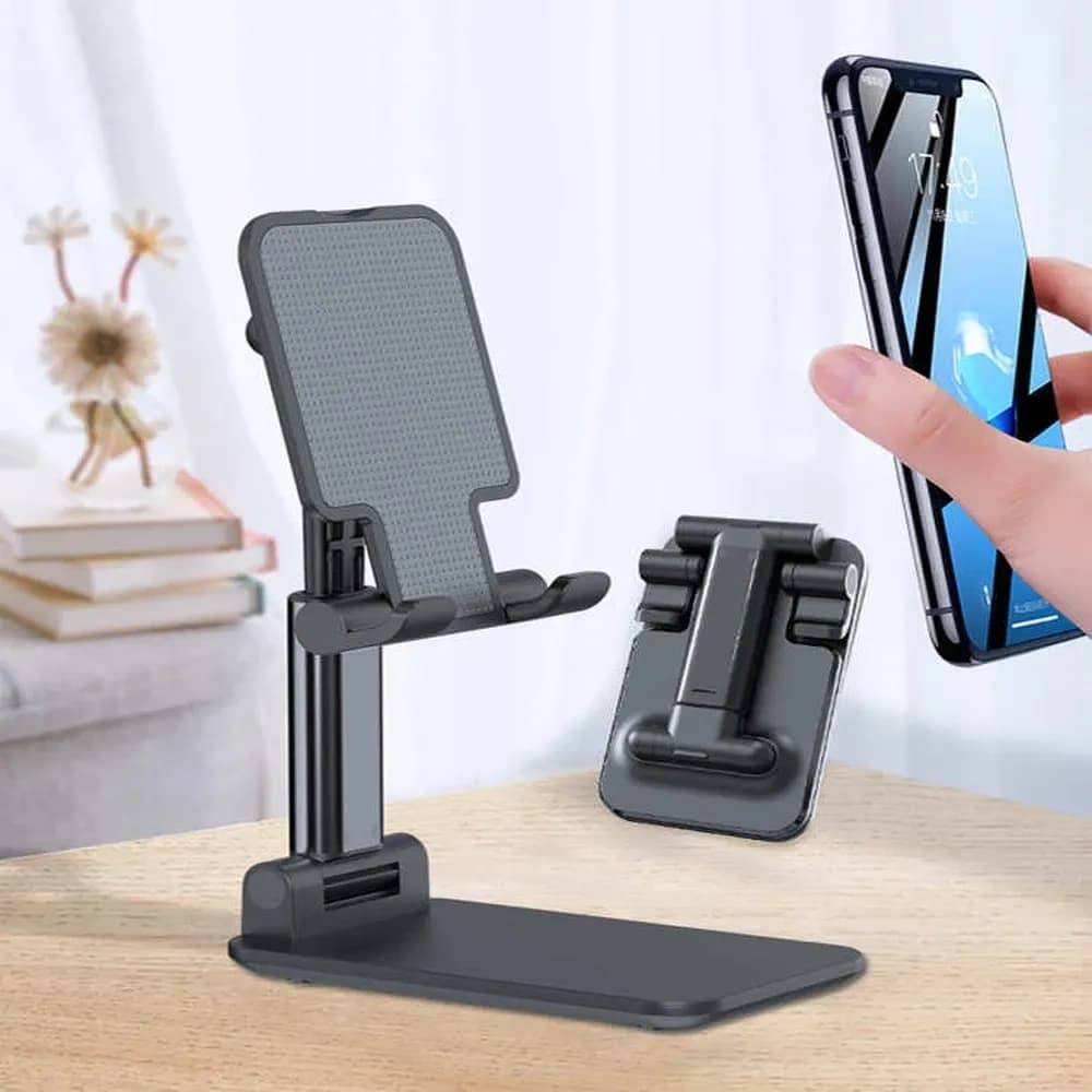 پایه نگهدارنده رومیزی موبایل مدل Floding F12 قابل تنظیم در همه زوایا — تصویر ۲