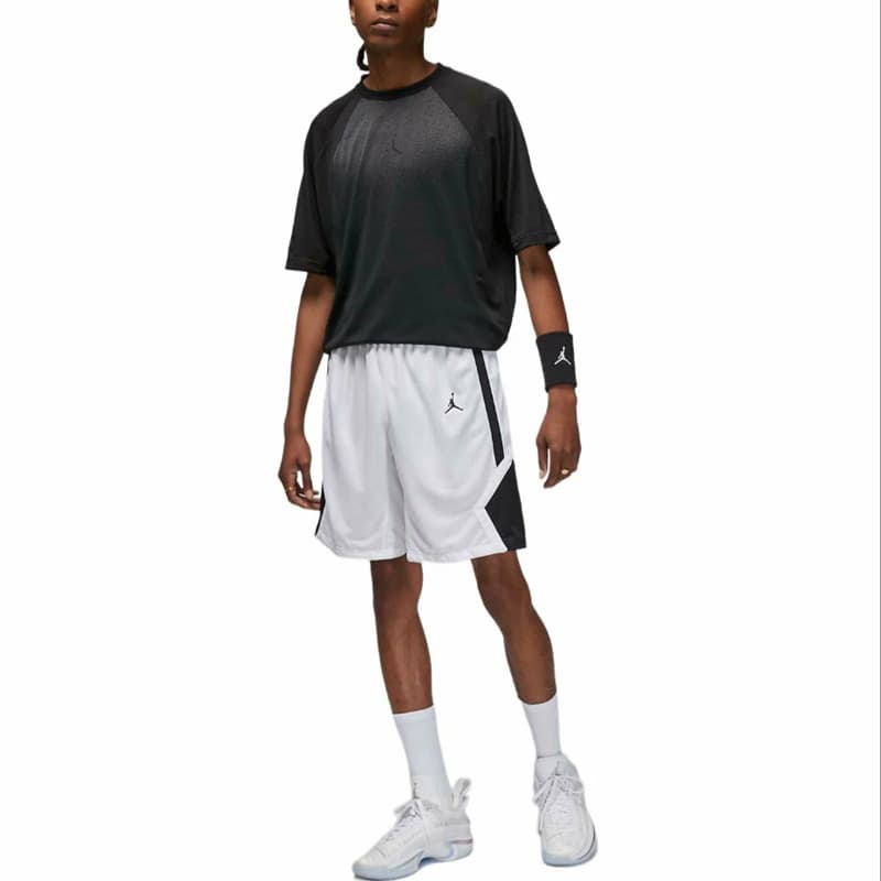 شورت ورزشی مردانه جردن Jordan Sports Shorts سفید مشکی — تصویر ۹