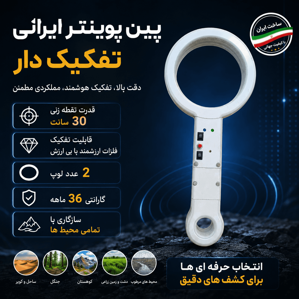 پین پوینتر پالسی تفکیک دار