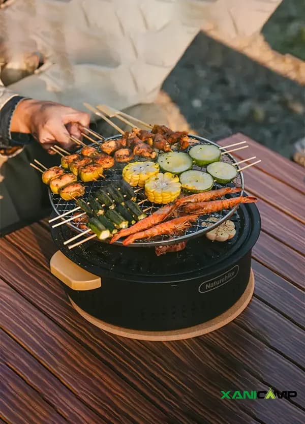 باربیکیو گرد رومیزی نیچرهایک مدل CNK2550CF010 — تصویر ۵