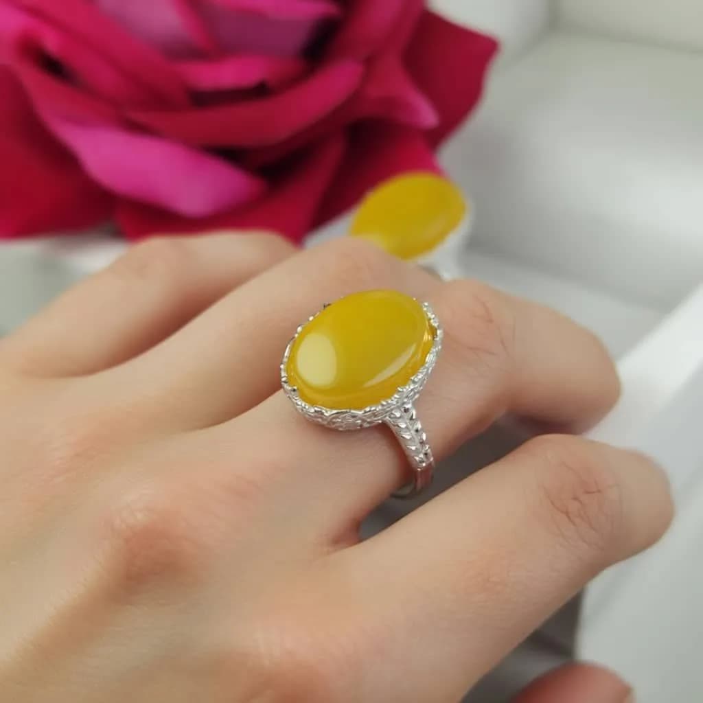 انگشتر زنانه شرف الشمس کد 4269 — تصویر ۸