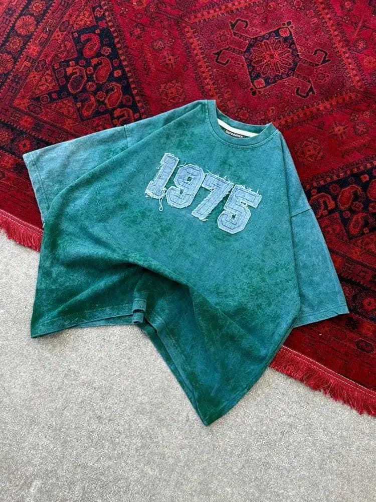 تیشرت باکسی سنگشور 1975 پارچه ماکان