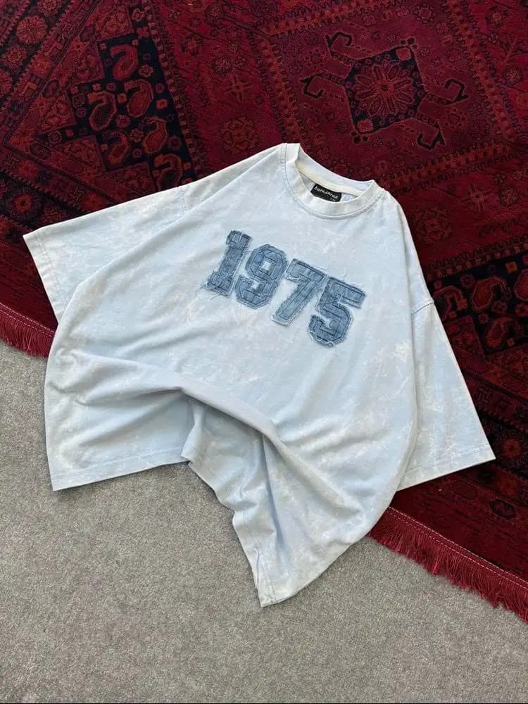 تیشرت باکسی سنگشور 1975 پارچه ماکان — تصویر ۳