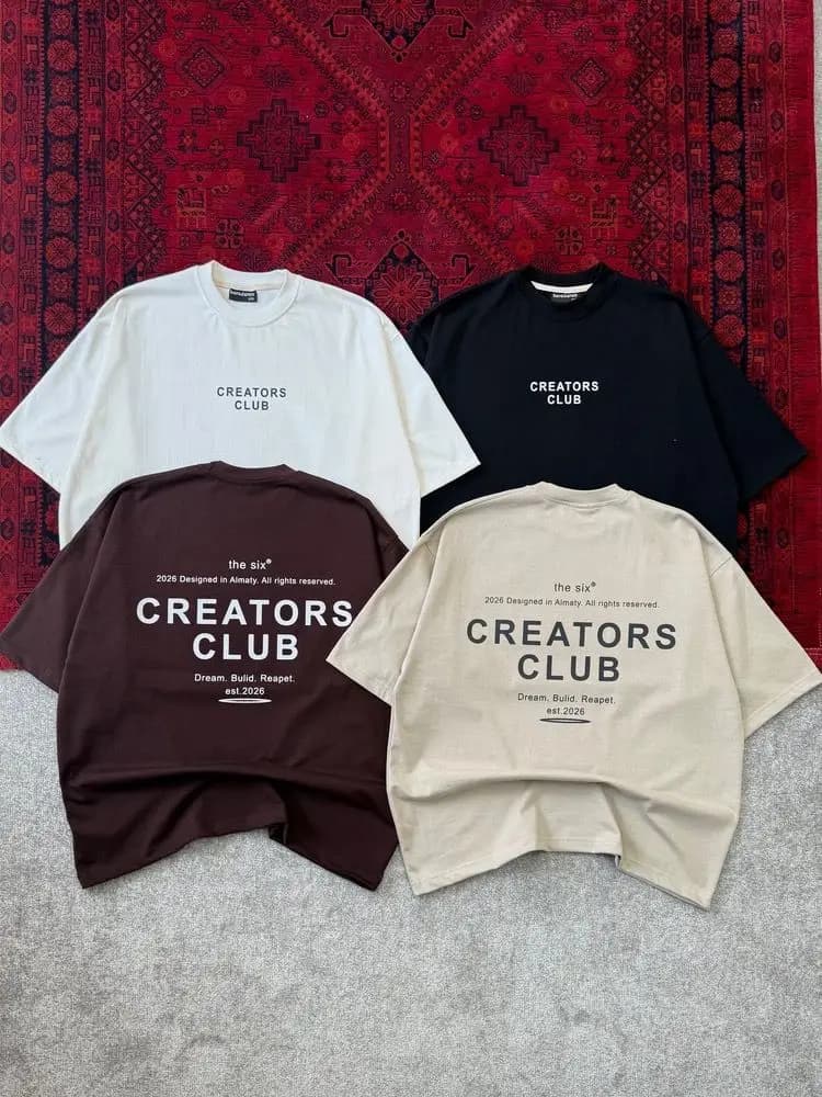 تیشرت باکسی چاپی ماکان creators club — تصویر ۳