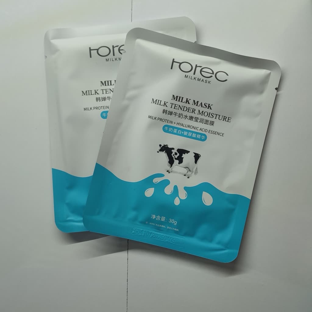 ماسک صورت ورقه ای شیر گاو 30 گرم Horec