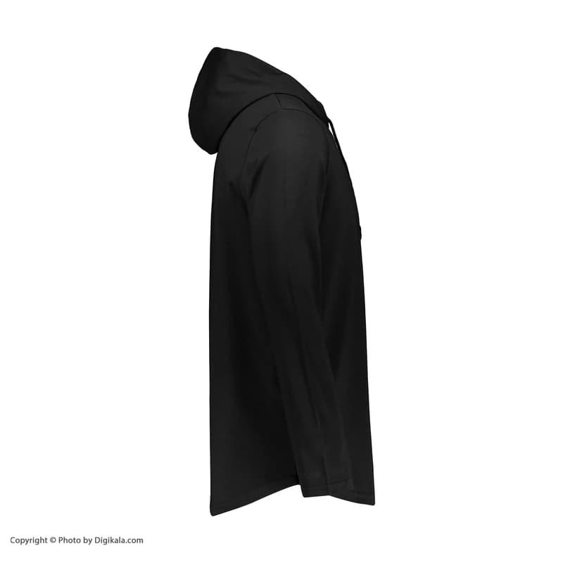 تیشرت کلاه دار مردانه باینت مدل 511-1 رنگ مشکی — تصویر ۳