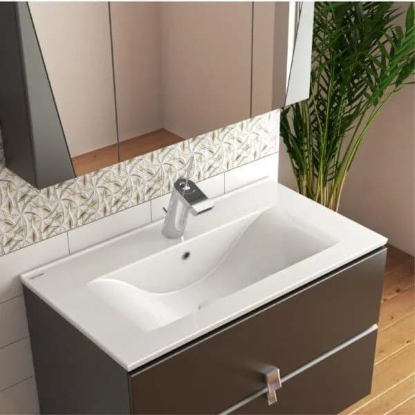 روشویی روکابینتی چینی کرد مدل دافنه 70 — تصویر ۲