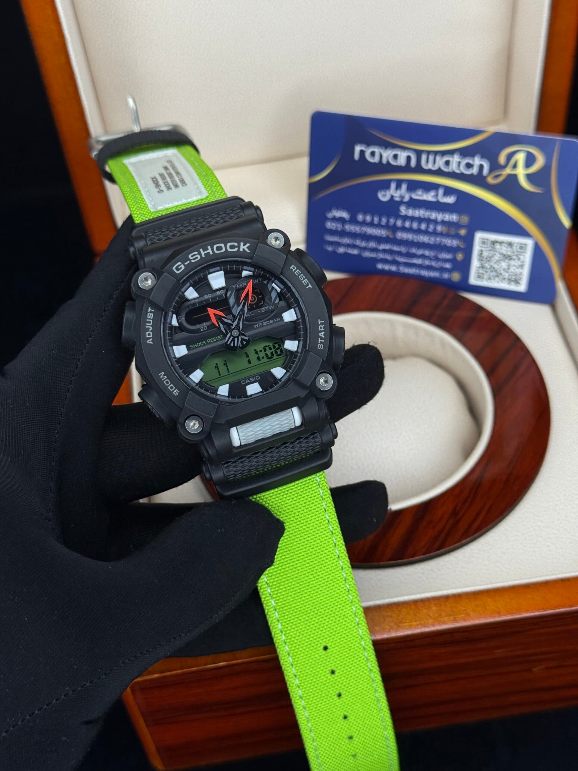 ساعت مچی مردانه کاسیو جی شاک سبز Casio G-shock GA-900