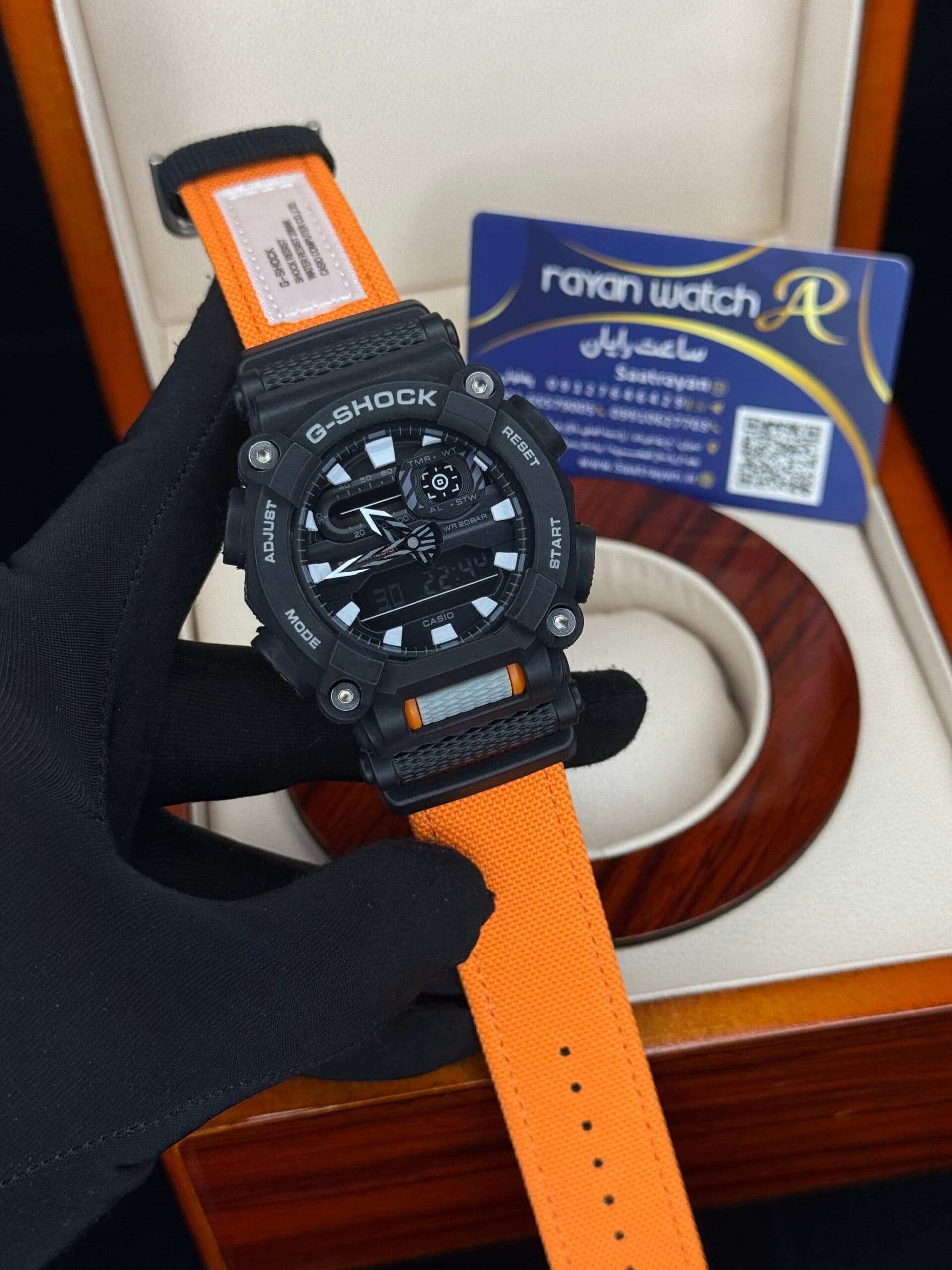 ساعت مچی مردانه کاسیو جی شاک نارنجی Casio G-shock GA-900