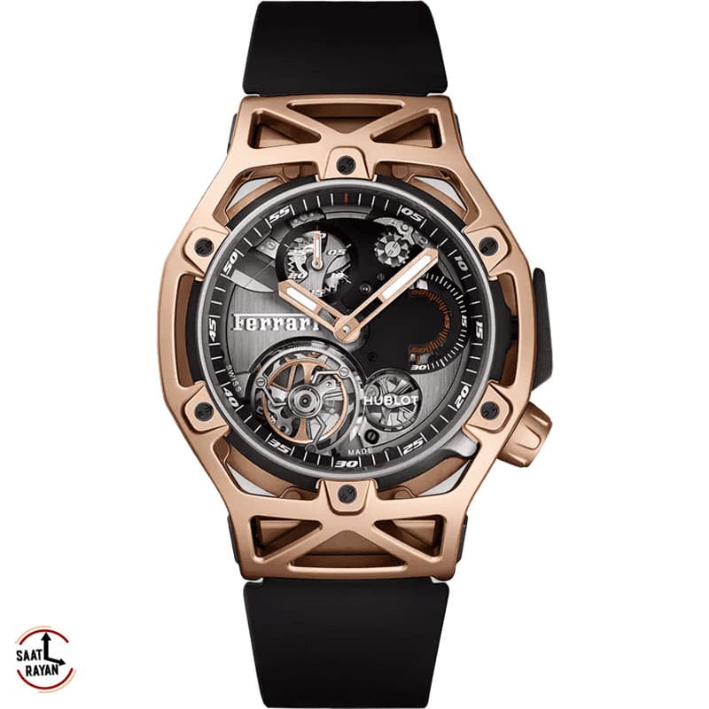 ساعت مچی هابلوت مردانه مدل فراری رزگلد اتوماتیک Hublot Ferrari — تصویر ۳